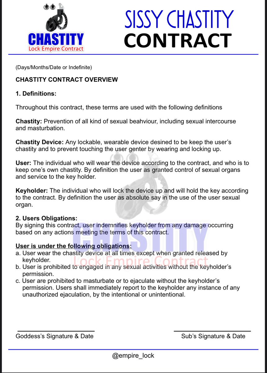 Chastity Lock Empire tweet media