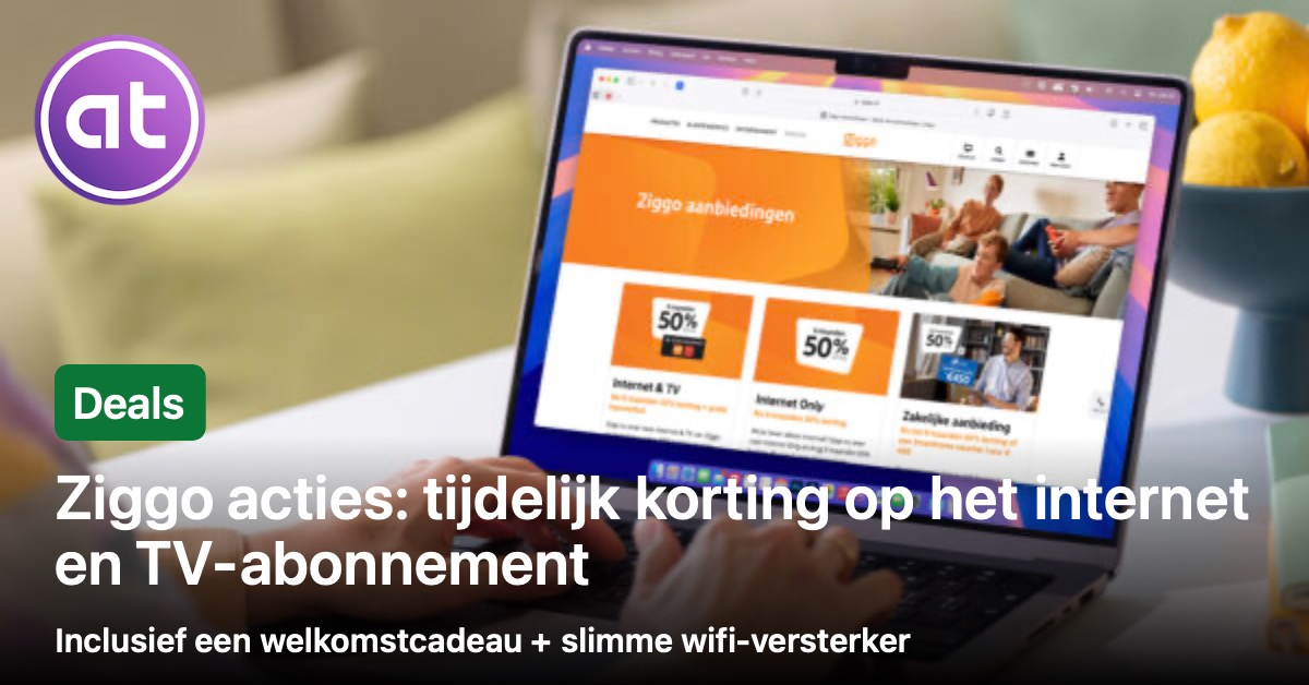 Ziggo deal: 50% korting op je abonnement   wifi garantie en een half jaar lang gratis streamingdienst naar keuze 😱📺➡️ - appletips.nl/ziggo-weekendd…