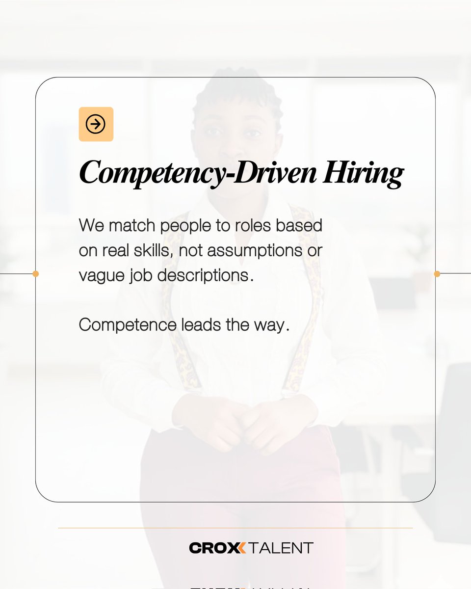 croxxtalent_io's tweet image. Hiring shouldn’t feel like guesswork, and finding the right role shouldn’t feel like luck.

At CroxxTalent, we connect both sides with one thing that never lies: competence.

#TalentFeed #CompetencyManagement #EmployeeGrowth #TalentDevelopment #GrowthMindset