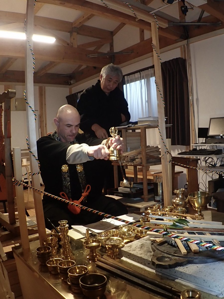 shokai37's tweet image. テキサスから来日した行者に
行者大菩薩法と不動法を教え切りました。