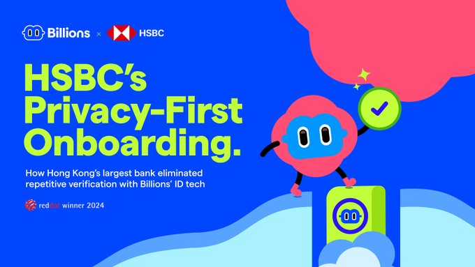 alex_crypto98's tweet image. gBillions

Every bank fights onboarding friction, HSBC turned it into growth.

By using @billions_ntwk&apos;s reusable KYC, a single verification now works across PayMe, banking, lending, and new services.

No repeated uploads. No waiting rooms. No data oversharing.

Just ZK-verified…