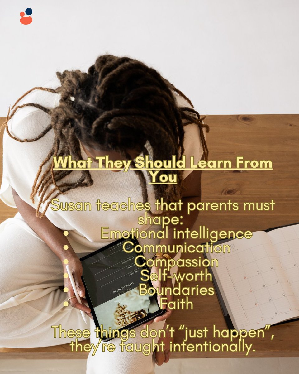ParentWithSusan's tweet image. That’s why your voice matters. Parents are meant to teach emotional intelligence, values, boundaries, compassion, and time tested principles, intentionally, not accidentally.
#ParentingWithSusan #ParentingTips
#LoveYourW
