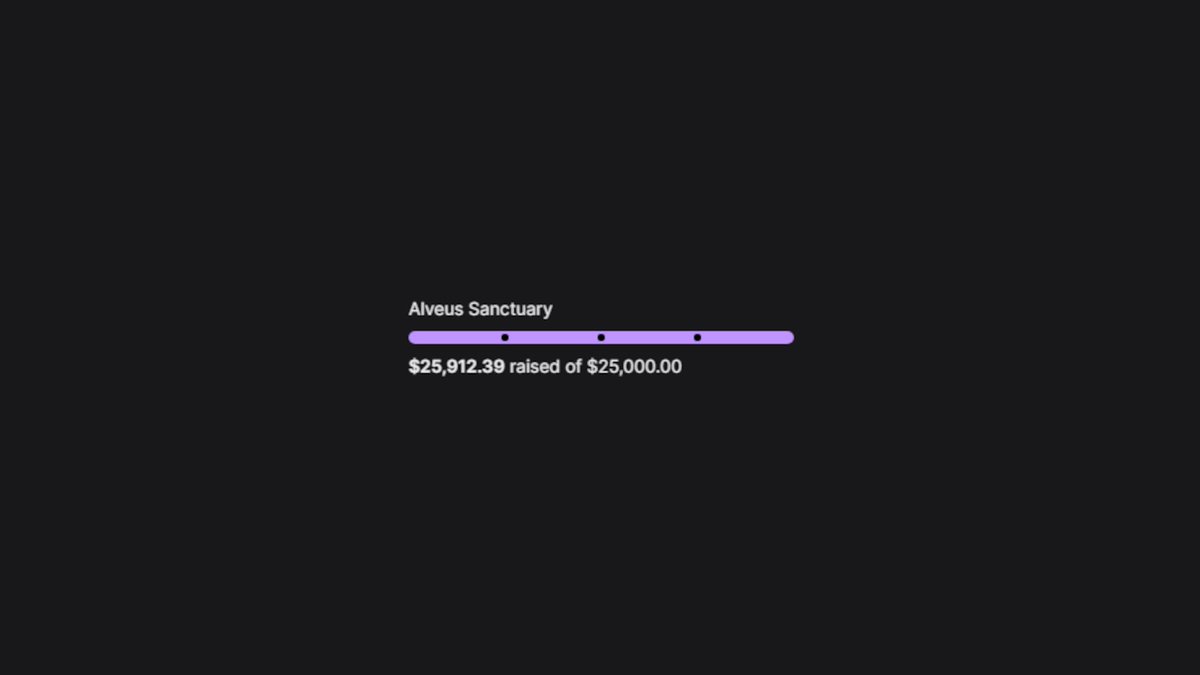 StreamDatabase's tweet image. The Stream Database community has raised over $25,000 for @AlveusSanctuary so far! 🥳

In case you missed it, you can unlock badges for donating. The badge event ends December 2nd. Don&apos;t miss out!

Good Badge (Pink) - $5
Gooder Badge (Green)  - $50
Goodest Badge (Gold) - $100…