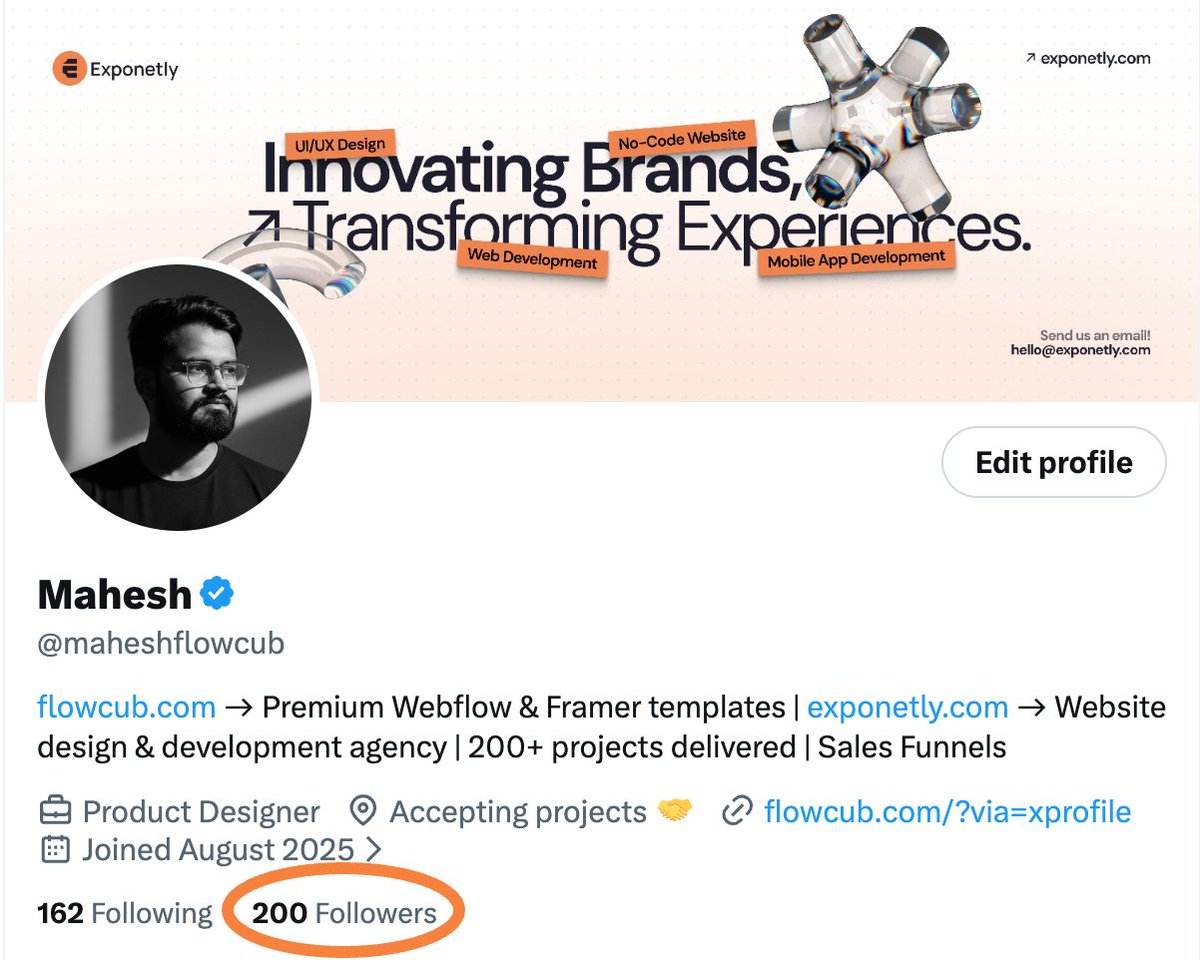 maheshflowcub's tweet image. Just hit 200 followers

Grateful for all the support 🫶