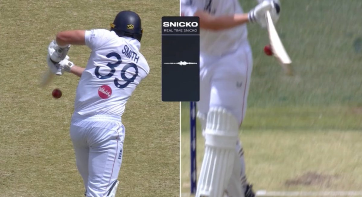 gauravkheterpal's tweet image. So much gap between bat &amp;amp; ball, how can a 3rd umpire give this out?

#Ashes #EngvAus #EngvsAus