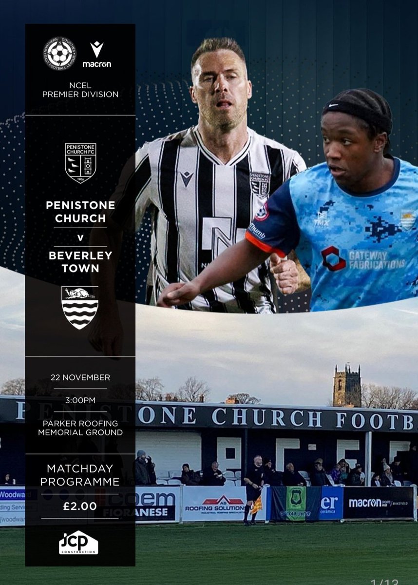 Don't forget to pick up your copy of the <a href="/bevtownfc/">Beverley Town FC</a> matchday programme this afternoon.

On sale at the gate and still only £2. 

Once again a massive thanks to  <a href="/b_hoopdogg/">Hoop Dogg</a> and <a href="/greenieand/">Greenie</a> for their work in editing one of, if not, the best programmes in the <a href="/NCEL/">Macron NCEL</a> 👏