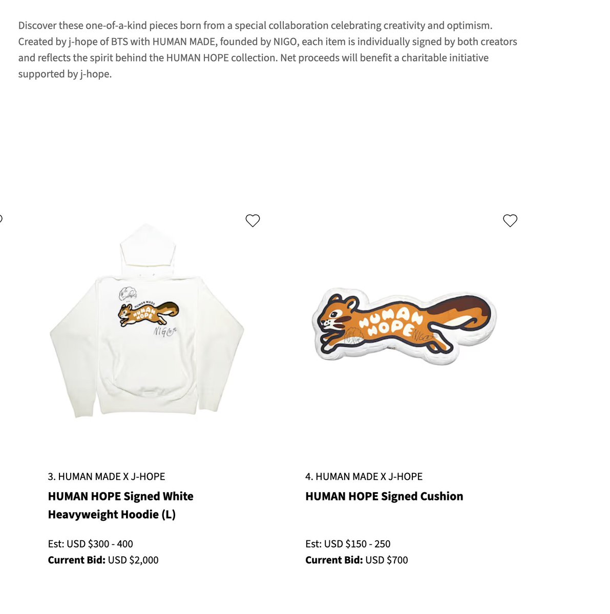 HUMAN MADE x j-hope of BTS HOPE Cushion On top of that, being the