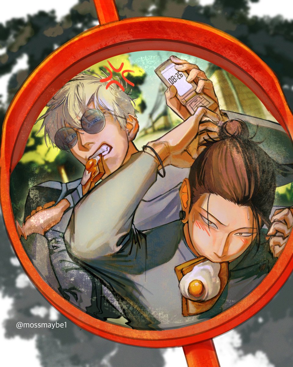 mossmaybe1's tweet image. 五夏 
late to school