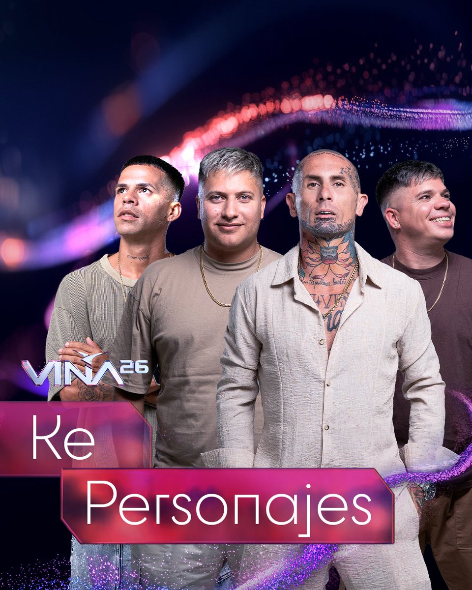 ¡La Quinta Vergara se pone en modo cumbia! Ke Personajes aterriza con todo a #Viña2026 🎤🇦🇷

Con giras internacionales y millones de seguidores, la banda argentina que ha revolucionado la cumbia romántica llega por primera vez al escenario más importante de América Latina. Desde