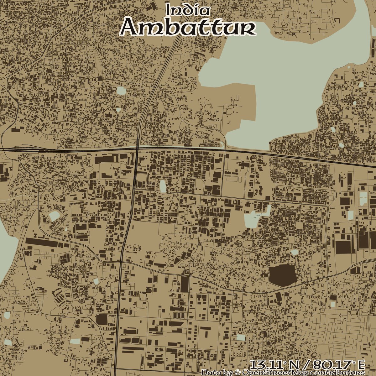 rcityviews's tweet image. Image of Ambattur, India created in #rstats using data from #OpenStreetMap.