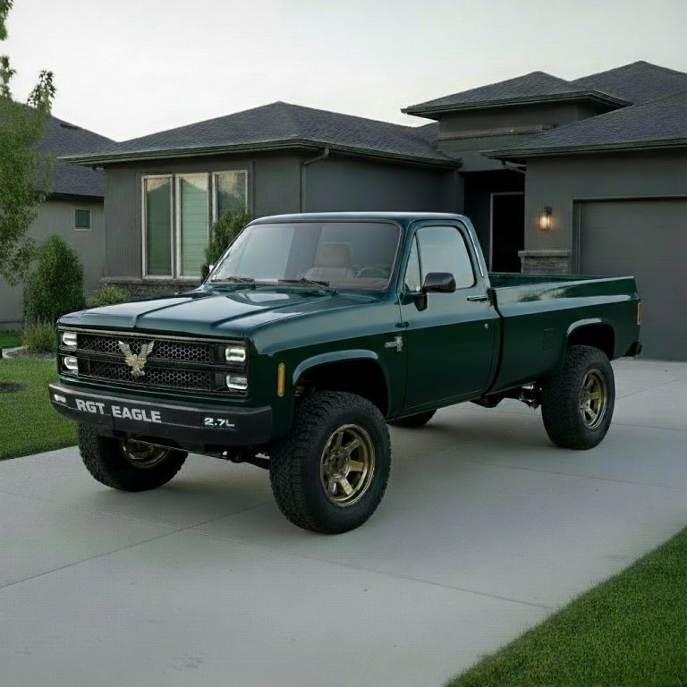 RGTrucks's tweet photo. What we're bringing back in 2026:

The square body ✅ 
Bench seats ✅ 
Two-tone paint jobs ✅ 
Motors that last 500k miles ✅ 
Built in the USA ✅ 
No screens ✅ 
No complicated computer systems ✅ 
No Subscriptions ✅ 
No nonsense ✅ 
Reserve yours today ✅ 

Link in bio
#pickuptrucks #SquareBody #trucks #4x4 #pickup