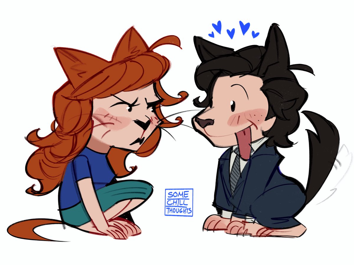 SomeDadThoughts's tweet image. warmup melly animals🐱🐶 (inspired by @c4tspl4sh ’s doodles)
#severance #markhelly #fanart