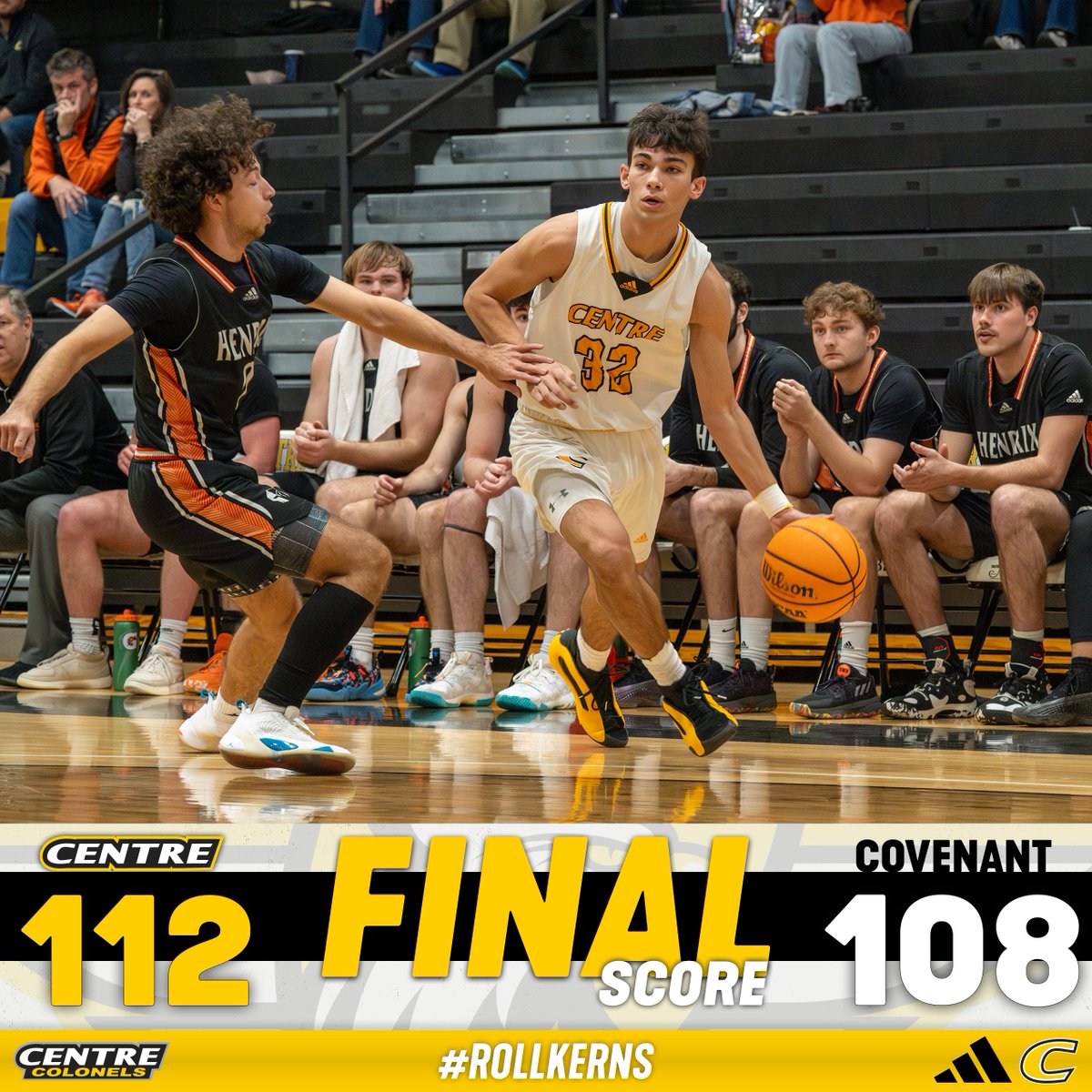 🏀 | Behind 31 points from Drake Ingram and 30 from Ryan Shene, <a href="/CentreMBB/">Centre College Basketball</a> wins a wild one at Covenant! #RollKerns centrecolonels.com/news/2025/11/2…