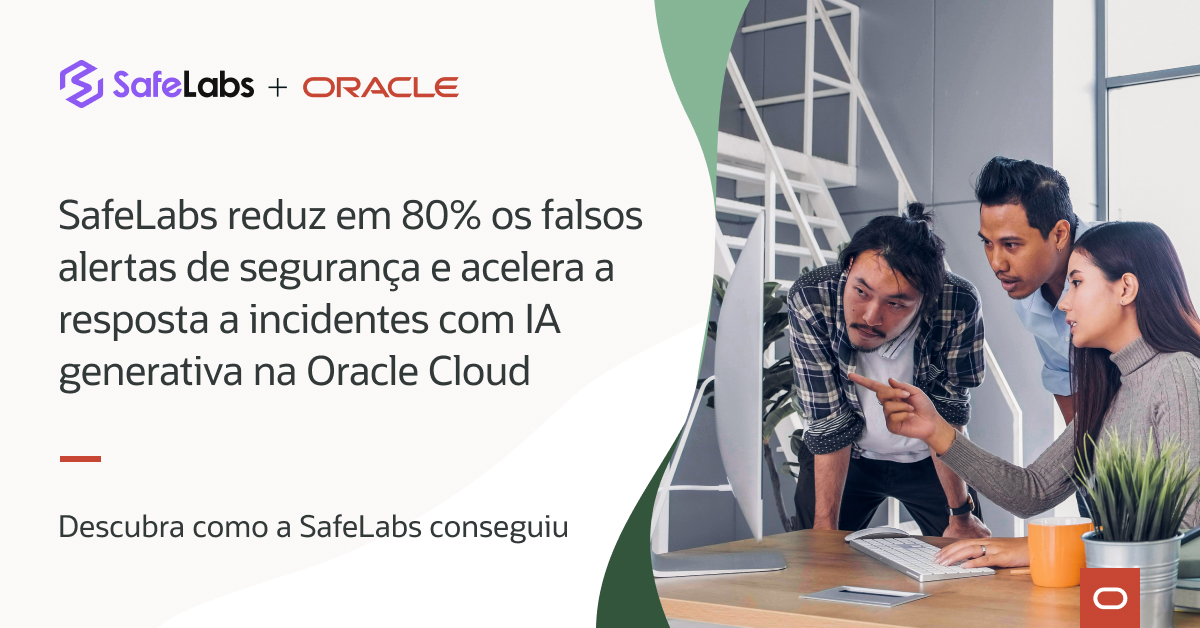 AlexlopezOracle's tweet image. Com Oracle Cloud Infrastructure, a SafeLabs reduziu custos em 86,5%, ganhou 47% mais performance e abriu espaço para lançar novos produtos com IA, entregando análises em minutos em vez de horas.
social.ora.cl/60137Ybzh