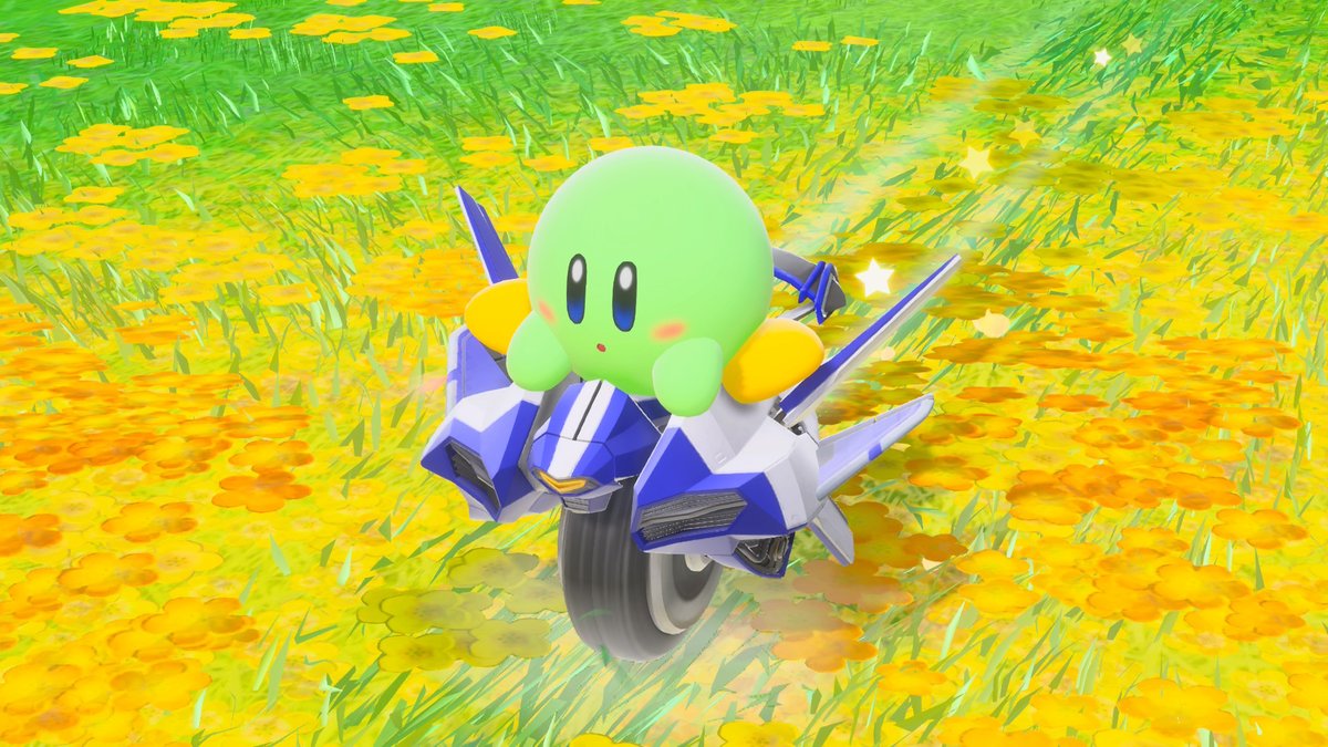 RyenPS94's tweet photo. I like this custom color on Transform Star. #KirbyAirRiders #NintendoSwitch2 #TransformStar #Arwing #StarFox #Photomode https://t.co/nehrVhrflC