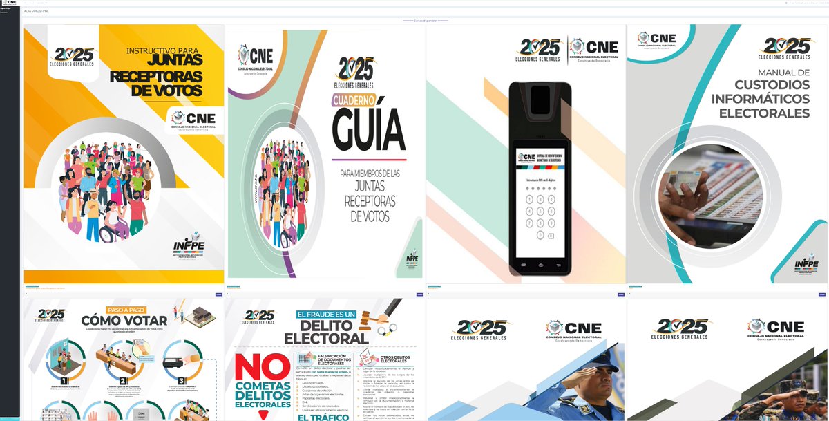 Observador instruido, es un observador exitoso. Además de nuestras capacitaciones, toma los cursos que están en video en las páginas del Consejo Nacional Electoral <a href="/CneHonduras/">CNE_HONDURAS</a>  y en su Aula Virtual puedes descargar estos manuales: aulavirtual.cne.hn:8080
🧐🧐