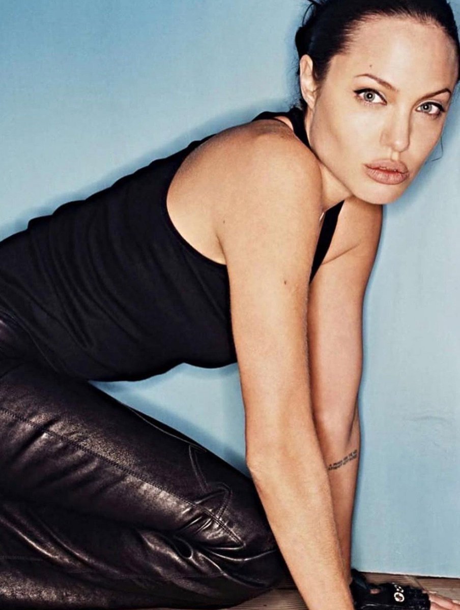 rogue's tweet image. Angelina Jolie in Chrome Hearts back in the 2000s