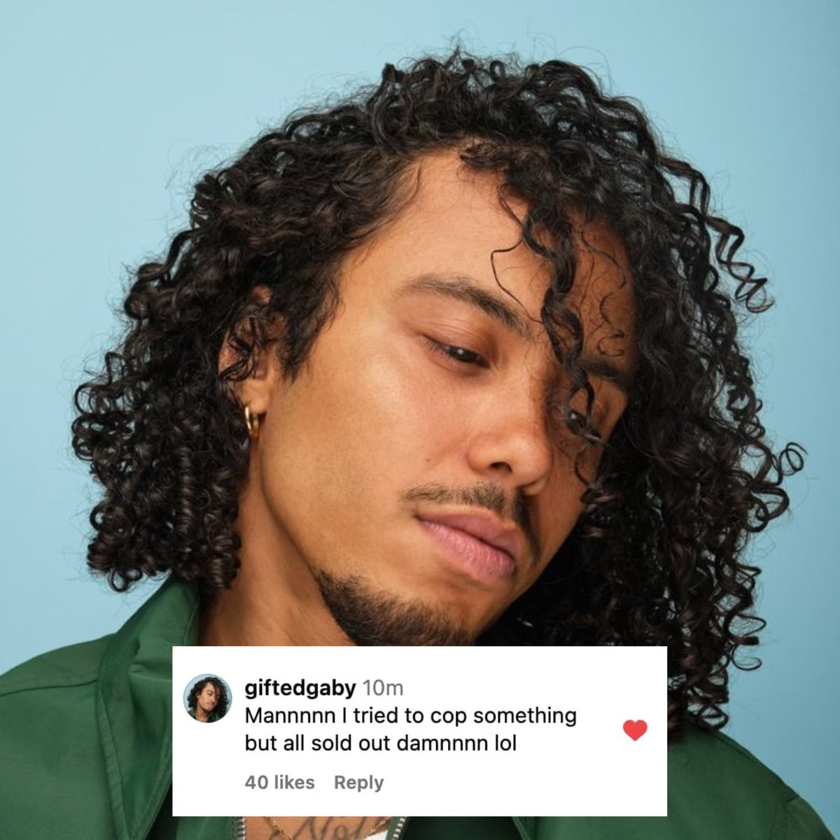 Gaby Diaz, j-hope’s dancer lefted a comment under Nigo post saying “Mannnn I tried to cop something but all sold out damnnn lol” which perfectly captured the hype around the drop.

SOLD OUT KING J-HOPE
HUMAN HOPE LAUNCH DAY
#jhopexHumanMade #jhope 
#HUMANHOPE #HUMANMADE