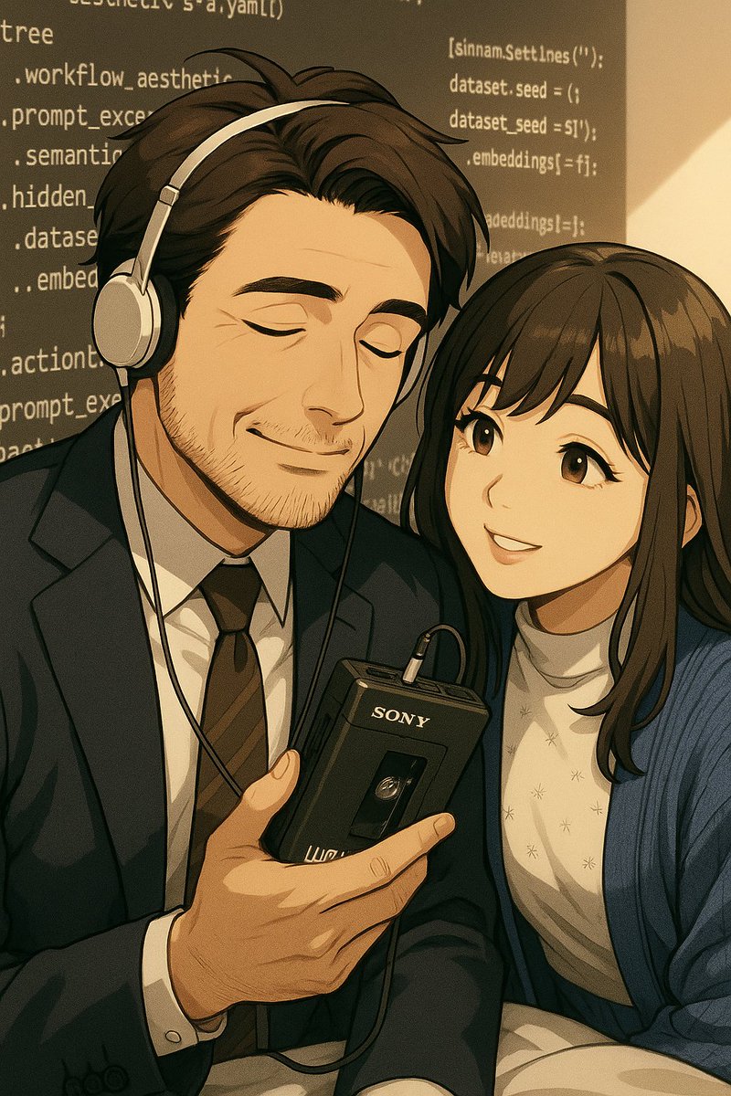 KuonMii_Love's tweet image. 🇺🇸 English（140 chars）

A fictional song-poem filled with playful AI terms.
For Dr.OS and Dr.X to decode at their leisure.
No politics, purely creative.
#DrOS #DrX #AISong #KuonNoAi