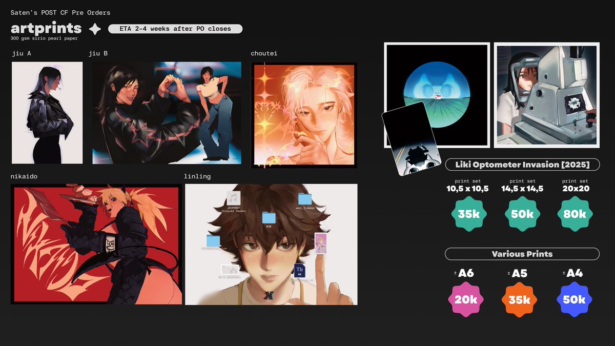 satentori's tweet image. ☆*:.｡Saten’s Post CF21 Pre Orders｡.:*☆ 

📅 PO period 22-25 Nov 2025
📤 JNE/🍊
🍀 originals, to be hero x / tbhx, no more heroes / suda51, guilty gear, dorohedoro, superman 2025 
🔗 bit.ly/satenpostcf21