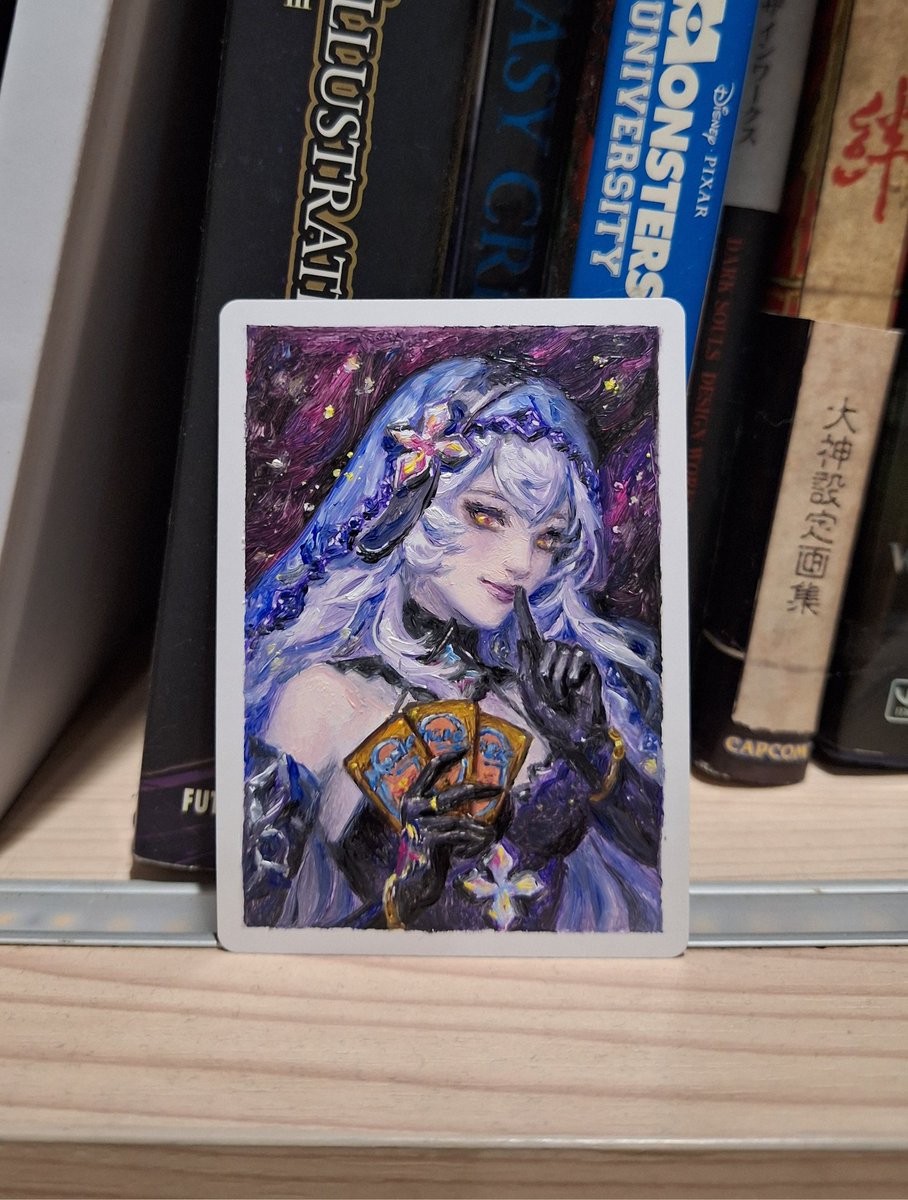 A commissioned oil AP, Dark Swan from Honkai: SR.