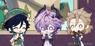 Ofc murase ayumu is the one hyping up venti's buff while the other two are confused 😭😭