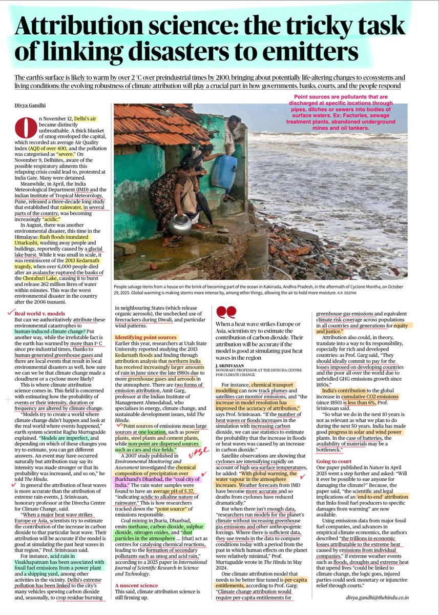 StudyRules12's tweet image. #upsc
#currentaffairs 
#UPSCPrelims2026 
#climatechange
#pollution