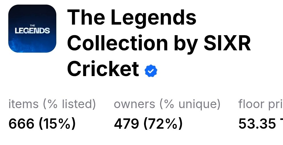 限量666个NFT，官方三轮铸造价格最低是11 TON，然而141 TON的价格是二级市场最高点。

<a href="/SIXR_cricket/">SIXR Cricket</a>

当前地板价仍在53左右，对于初始价格有明显的差异。

截止目前NFT上涨最大的原因可能是瓜分200 万 $SIXR 空投的福利，其次是拥有游戏优先访问权和专属的游戏内权益。