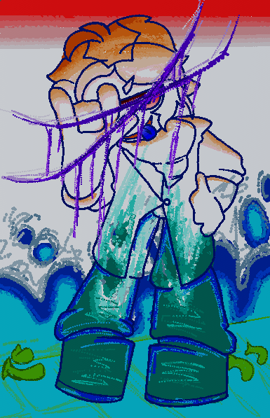 wtse_musical's tweet photo. 🔱🪗 Triton; Son of Neptune.
     Character fun fact of today; Though not the smartest, yet called a nerd often by █████████, Triton takes Medicine classes to help those he can. This causes his two worlds to collide. https://t.co/oQOFnp4kJx
