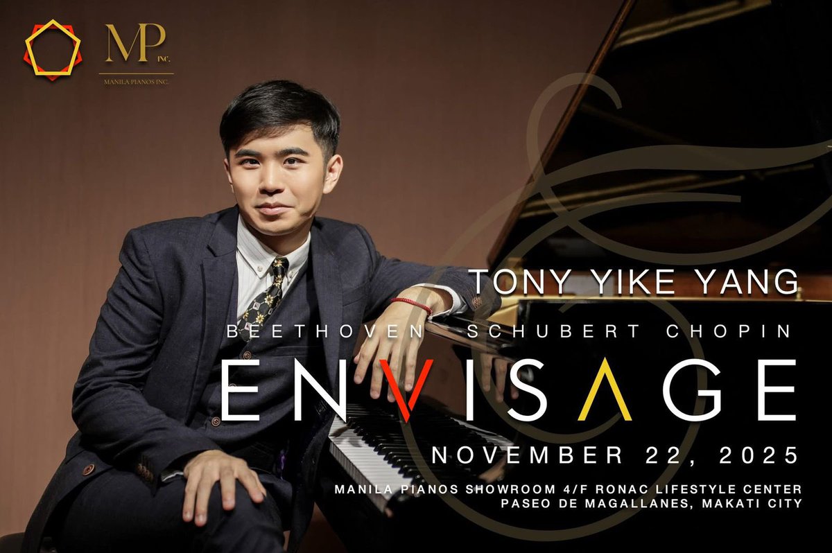 Looking forward to making my Philippines debut this evening! Many thanks to Double Pentagon Concerts and Manila Pianos for making this possible! 🇵🇭

Programme:

Beethoven Sonata Op. 2 No. 3
Schubert 4 Impromptus, D. 935
Chopin Sonata Op. 58