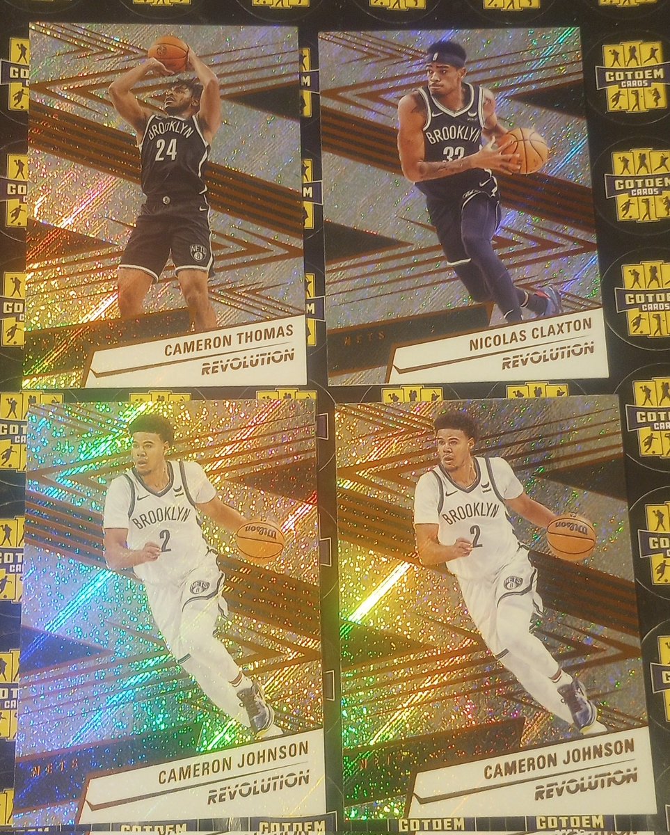 GotdemCards's tweet image. 🏀 2024-25 Panini-Revolution #Nets 4 card lot #NetsWorld   

$1.50 OBO takes em all 

🏆 If you Repost This you&apos;re Awesome 

🏆 If you tag people into this post You&apos;re Amazing

#TheHobbyFamily  #THFpro #thehobby #nbax…