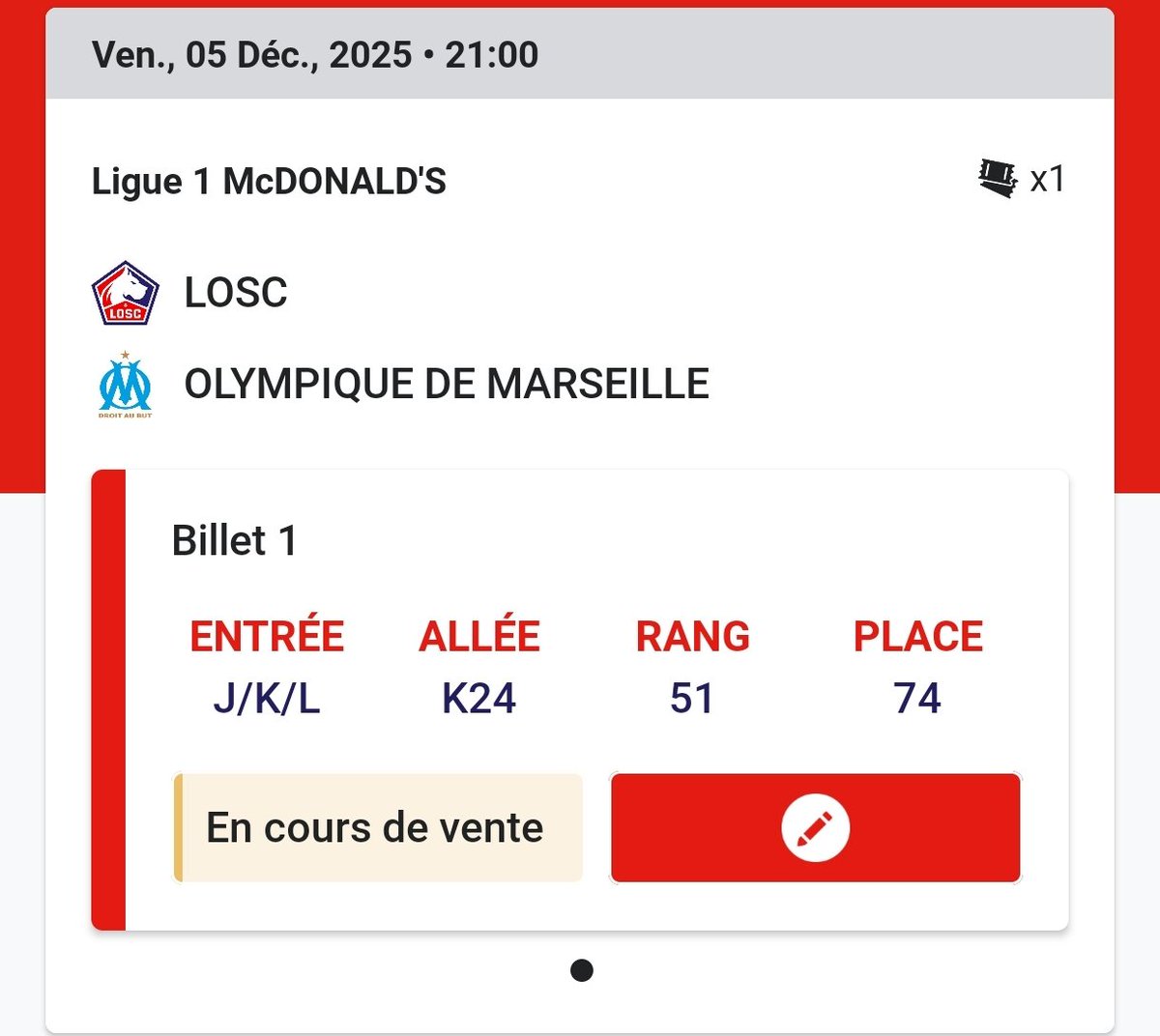 #LOSCOM  <a href="/AuStadeLillois/">Au Stade Lillois ⚜️</a> 
A VENDRE , MP