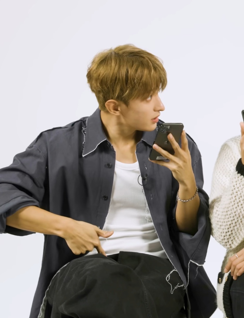 남자가 당황했다