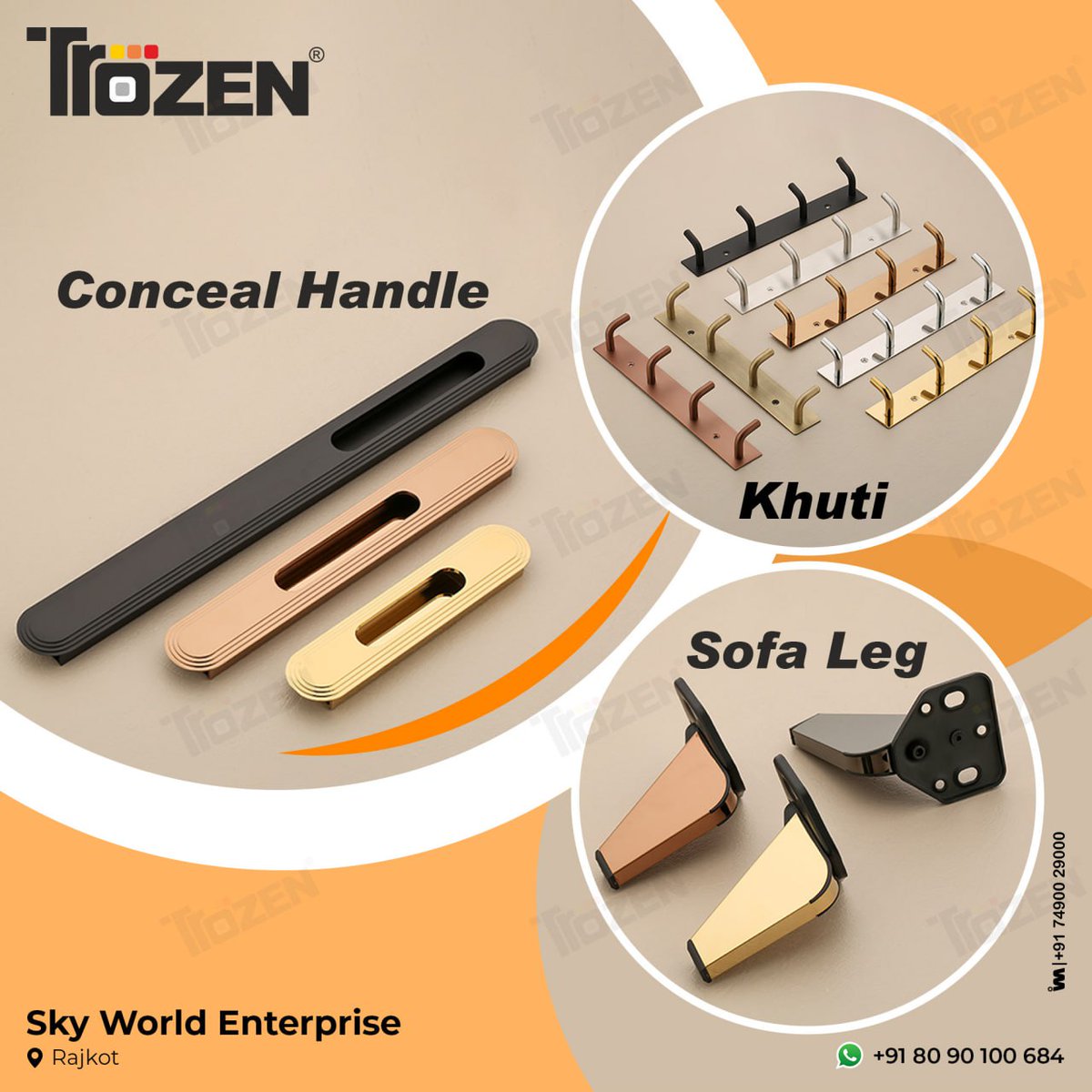 ibais_hardware's tweet image. SKY WORLD ENTERPRISE (RAJKOT)

For enquiry via WhatsApp click:
ibais.biz/8090100684

Customer Care :- +91 80 90 100 684
#trozen #skyworld #profilehandle #maindoorhandle #pullhandle #pushhandle #hookhardware #hardware    .
@ibais_hardware