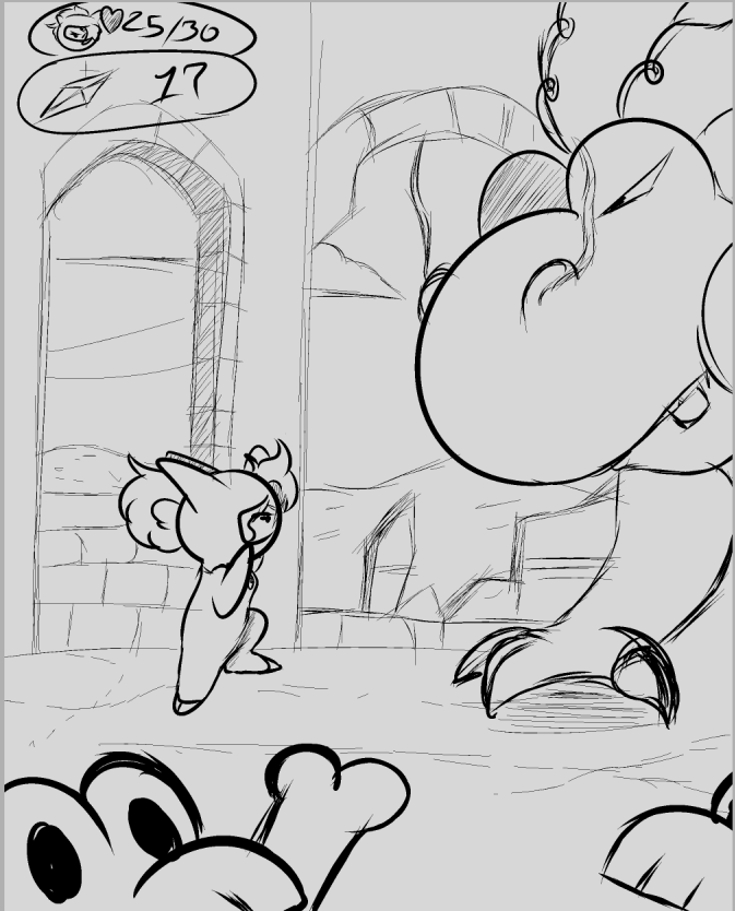 May do draws based off the different locals of Rogueport

Now, why is she fighting Hooktail if she has no interest in the crystal stars? A misunderstanding idk, or mayybe she wants the treasure who at the end was just a SFX badge. Her main goal is Star pieces and badges