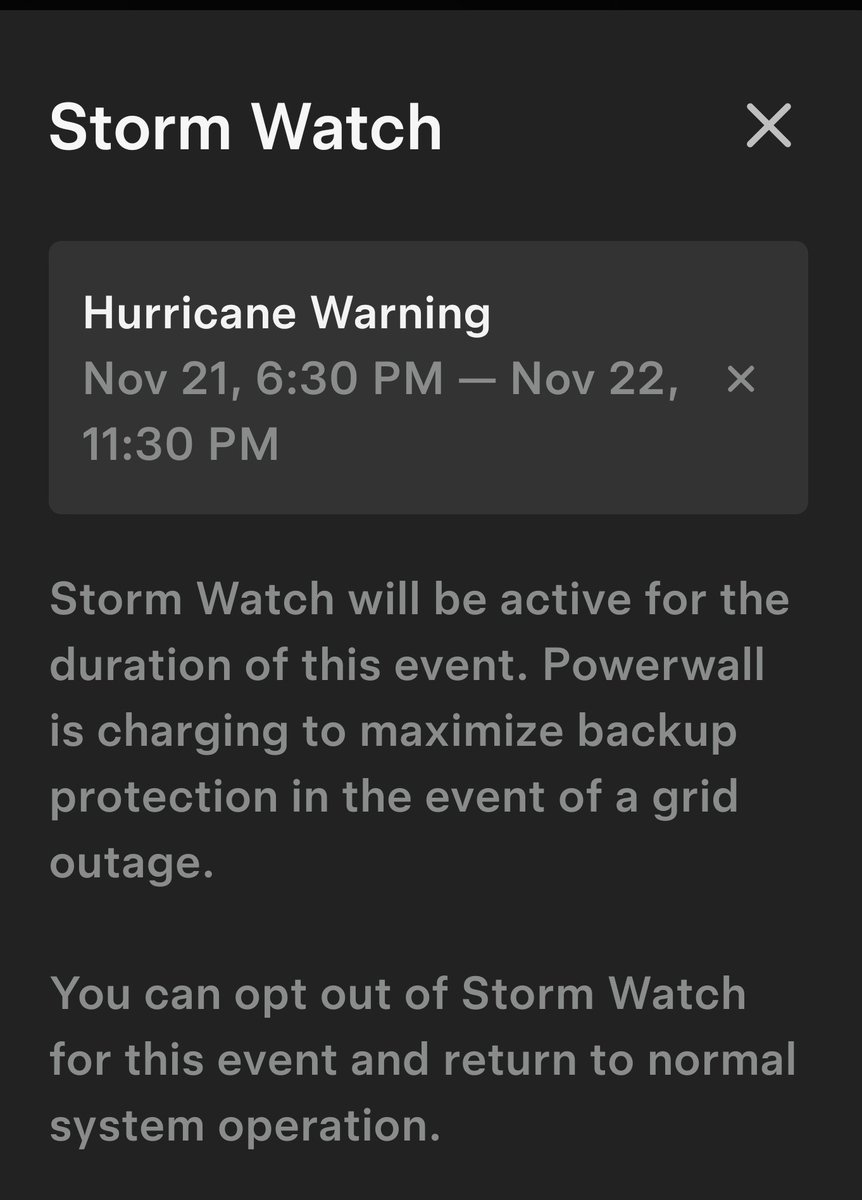 outbacktesla's tweet image. More correctly it's a cyclone but love the feature as we often lose power during a cyclone. We'll be ready either way. Stay safe Top Enders😀
#cyclonefina #powerwall