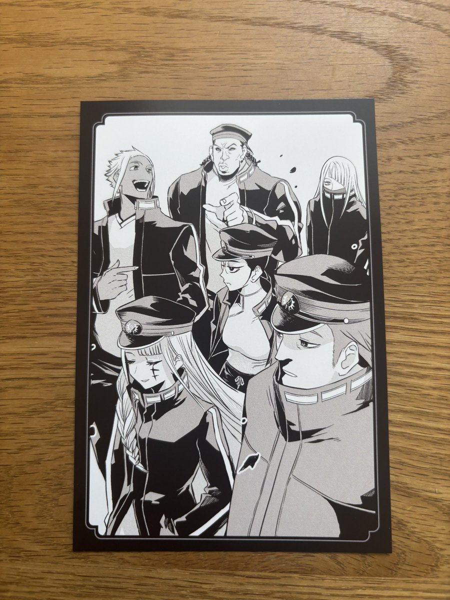 ポストカードは貴重な第4支部の集合イラストでした。みんないつか出てきて