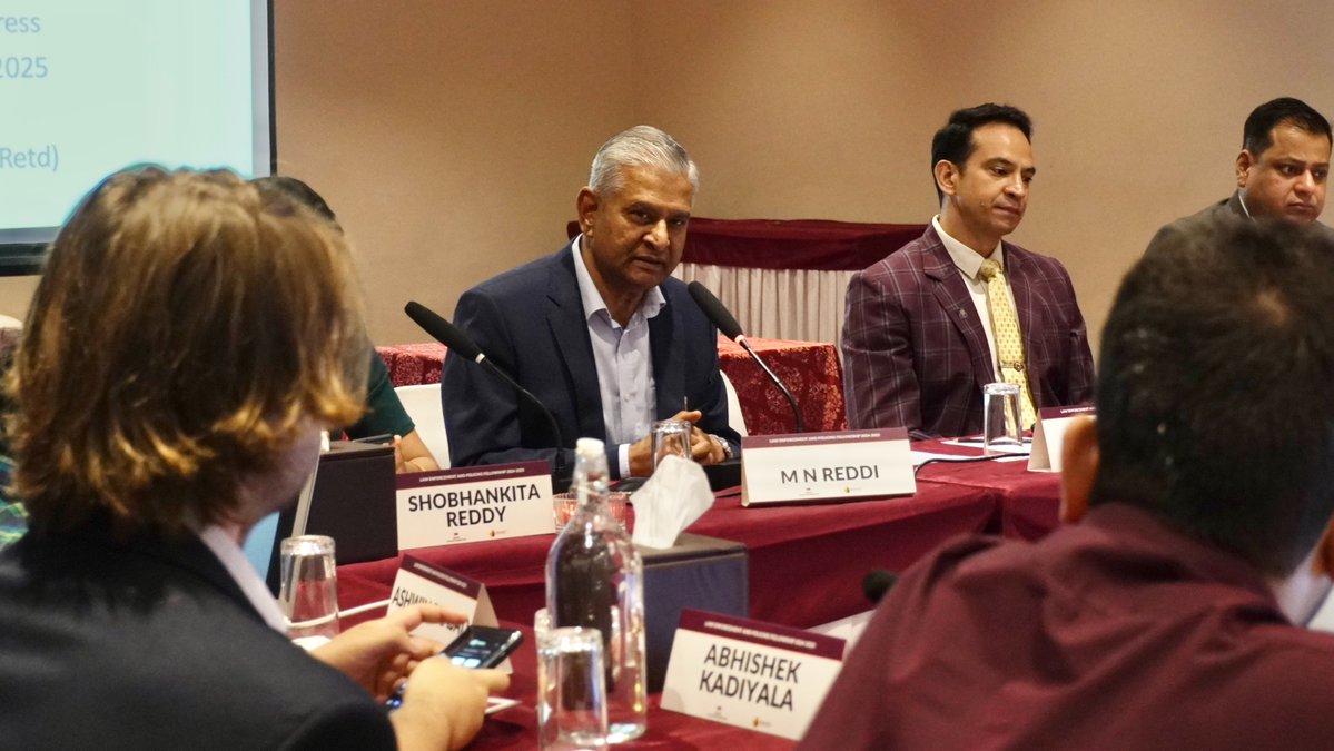 TakshashilaInst's tweet image. Day 1 of the 2025 in-person LEPF Academic Conference is underway, bringing together this year’s Fellows, mentors and speakers for two days of sharp, grounded conversations on policing, technology, forensics, data and institutional reform. We opened with welcome remarks by M N…