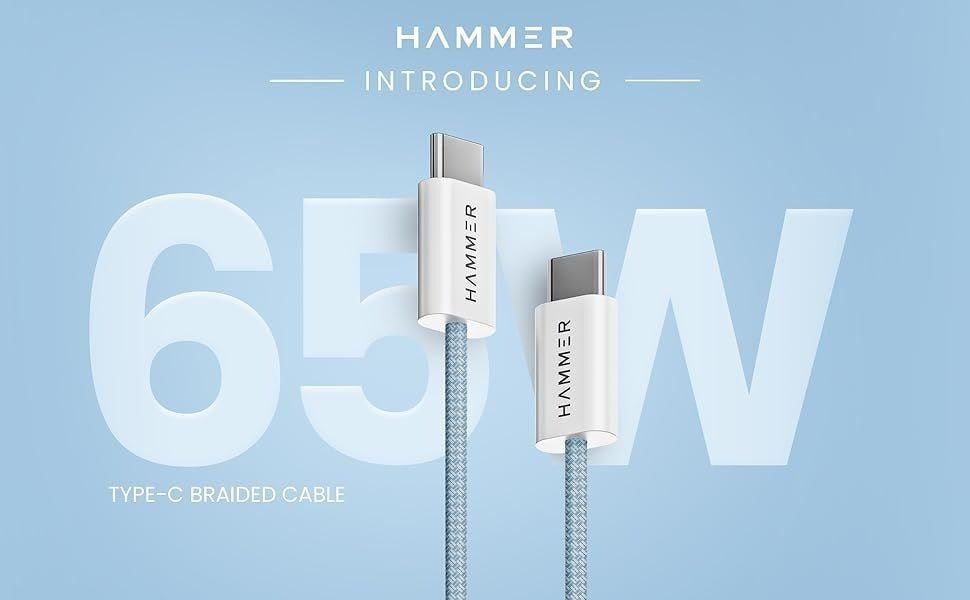 TechyBoostDeals's tweet image. HAMMER Type C to Type C 65W Braided Cable @ ₹169 🔌✨

Buy link : amzn.to/3Mf8kN0

#AmazonIndia #Hammer #TypeCCable