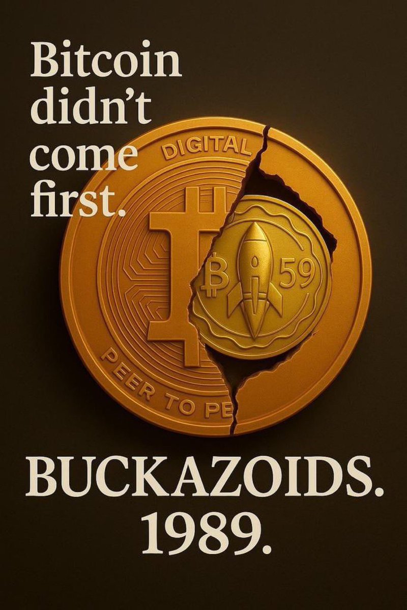 CosmosComa's tweet image. Bitcoin didn’t come first.

In 1989 some absolute mad lads dropped Buckazoids, complete with a rocket ship logo and peer-to-peer dreams.  

Satoshi didn’t invent digital money.
He just forked the real alpha chain.  

Buckazoids never died.
We’re simply in the longest accumulation…