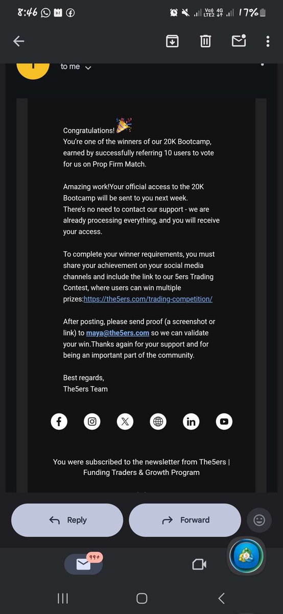 FPFC_XSpace's tweet image. 5%ers 20 for everyone, Account Confirmation received 

Like | Retweet | comment: Free 5%ers 20k is Real

Join here for account: discord.gg/KKHfjNRssG