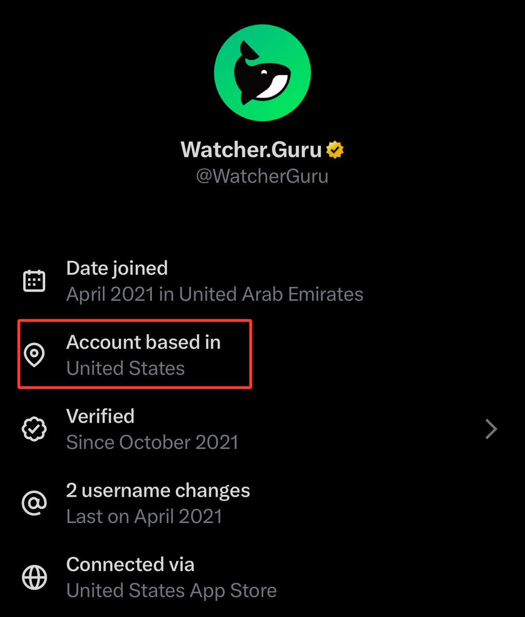 WatcherGuru's tweet image. JUST IN: X officially launches country of origin labels on all user profiles.