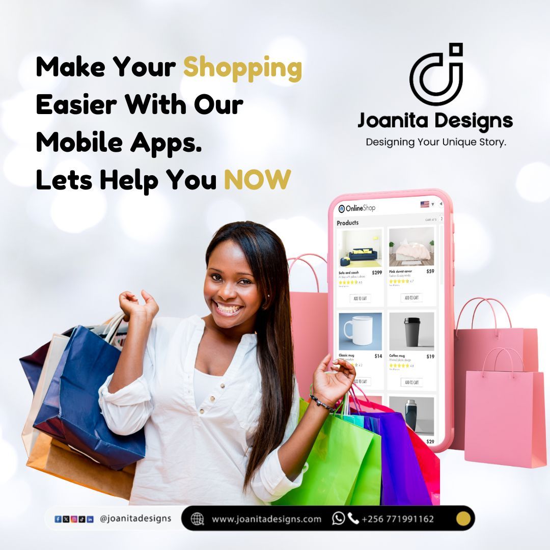 joanitadesigns's tweet image. 📱 Bring your business to your customers’ fingertips!
We create custom mobile apps that grow your brand and go digital. 🚀✨

📍 Kampala, Uganda
📞 +256 771 991162
🌐 joanitadesigns.com

#MobileAppDevelopment #GoDigital #JoanitaDesigns #TechForBusiness