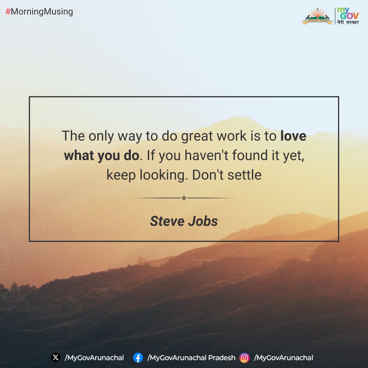 MyGovArunachal's tweet image. #MorningMusing

A morning quote of inspiration for you to start the day.