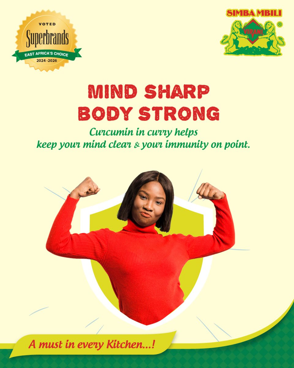simbambilispice's tweet photo. Simba Mbili Curry Powder brings you more than bold flavor — it’s packed with natural goodness that keeps you feeling strong, vibrant, and ready to take on the day.
Simba mbili is your healthy choice. #SimbaMbili  #CurryPowder #SpiceYourMeal #SpiceBenefits #AllDayFlavour https://t.co/rVvEIM7r5h