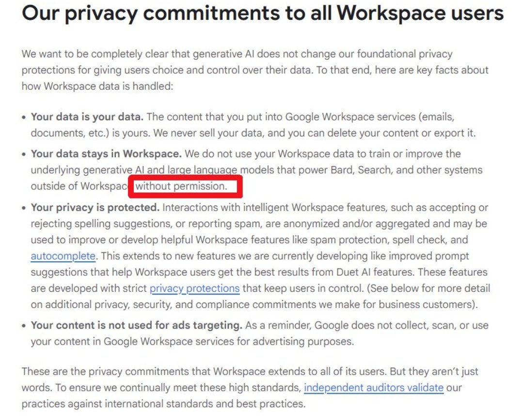 AndreGA_Pe's tweet image. Mensagem IMPORTANTE para todos os usuários do Gmail.
Você foi AUTOMATIZADO para permitir que o Gmail acesse todas as suas mensagens privadas e anexos para treinar modelos de IA.
Você precisa desativar manualmente os Recursos Inteligentes no menu Configurações, em DOIS locais…