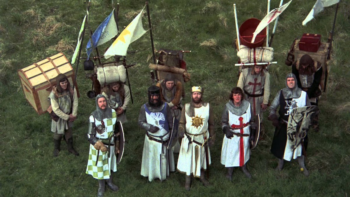 analgesicsleep's tweet image. This week’s #FridayNightFlix leading pythons are Terry Gilliam, Terry Jones and Michael Palin, John Cleese, Graham Chapman, and Eric Idle. 
#MontyPythonAndTheHolyGrail #MontyPython #TerryGilliam #TerryJones #MichaelPalin #JohnCleese #GrahamChapman #EricIdle