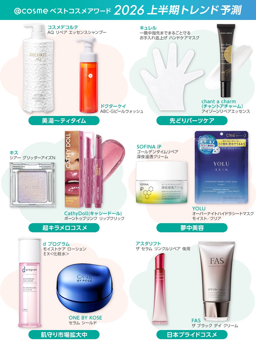 アットコスメが大予測！／ 2026年上半期ネクストトレンド✨💄 「美湯