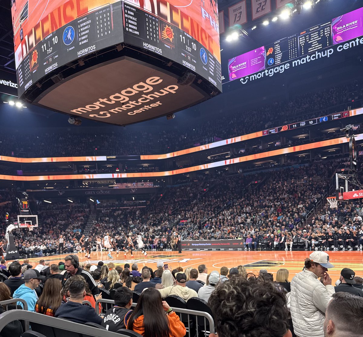 Loon at the game in Phoenix tonight. Second half team. #WolvesBack