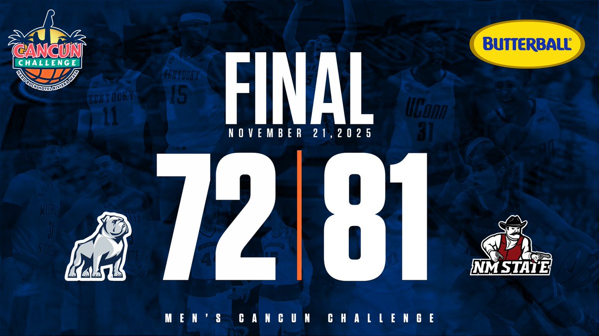 FINAL | New Mexico State holds off Samford after a tight first half.  Julius Mims leads the Aggies with a 17 point, 11 rebound double-double to wrap up the U.S. portion of the Cancun Challenge.

See more- triplecrownsports.co/4rhltFF